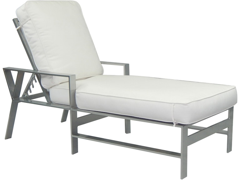 Castelle Outdoor Furniture Trento Adjustable Cushioned Chaise Lounge 3132T at Norwood Furniture
