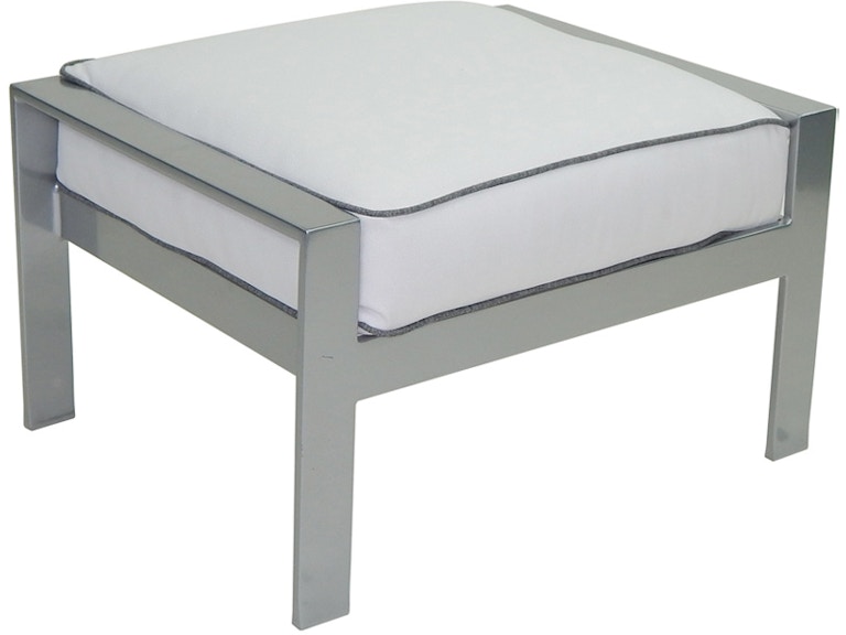 Castelle Outdoor Furniture Trento Cushioned Ottoman 3133T at Norwood Furniture
