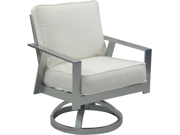 Castelle Outdoor Furniture Trento Cushioned Swivel Rocker 3137T at Norwood Furniture