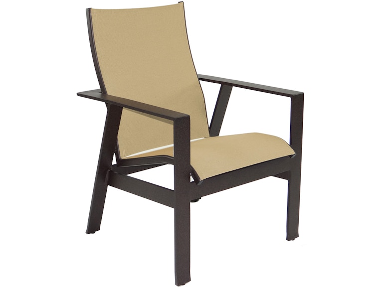 Castelle Outdoor Furniture Trento Sling Dining Chair 3175S at Norwood Furniture