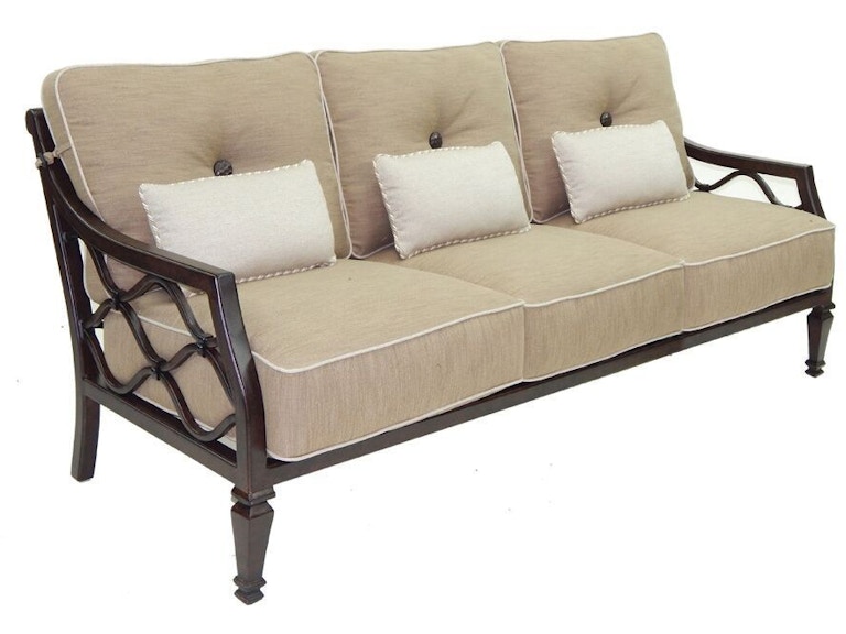 Castelle Outdoor Furniture Villa Bianca Cushioned Sofa 1114T at Norwood Furniture