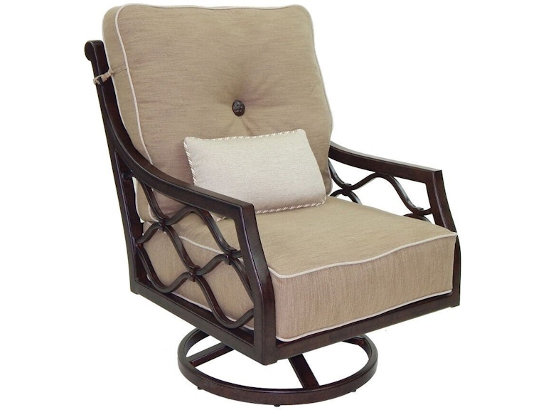 Castelle Outdoor Furniture Villa Bianca High Back Cushioned Lounge Swivel Rocker 1116T At Norwood Furniture