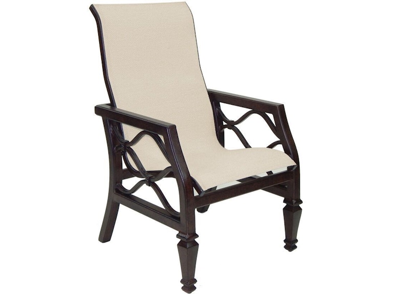 Castelle Outdoor Furniture Villa Bianca Sling Dining Chair 1196S at Norwood Furniture