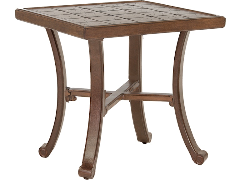 Castelle Outdoor Furniture Vintage 20" Square Side Table NSS20 at Norwood Furniture
