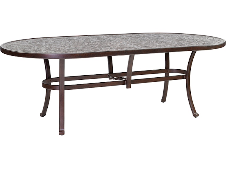 Castelle Outdoor Furniture Vintage 84" Oval Dining Table NOD84 at Norwood Furniture