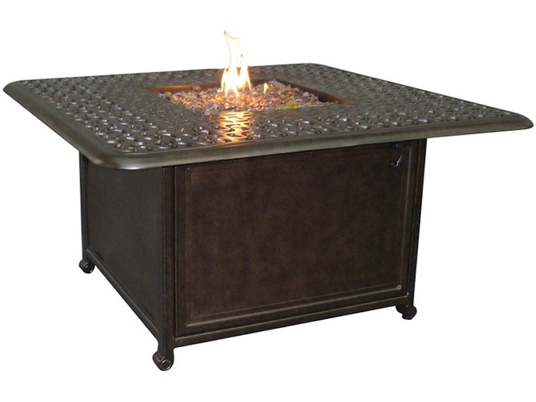 Castelle Outdoor Heating 42" Sienna Square Coffee Table With Firepit DSF42WL at Norwood Furniture