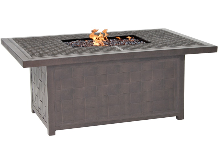 Castelle Outdoor Heating Classical 36" X 52" Rectangular Coffee Table With Firepit VRF32WL at Norwood Furniture
