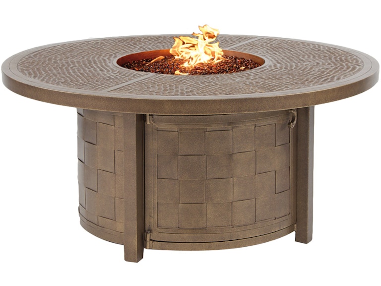 Castelle Outdoor Heating Classical 49" Round Coffee Table With Firepit VCF48WL at Norwood Furniture
