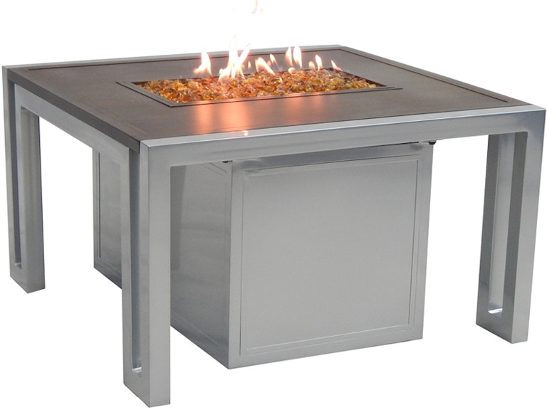 Castelle Outdoor Heating Icon 32" Square Coffee Table With Firepit RSF32WL at Norwood Furniture
