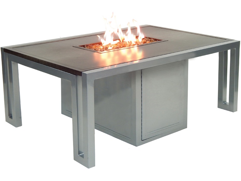 Castelle Outdoor Heating Icon 32" X 50" Coffee Table With Firepit RRF32WL at Norwood Furniture