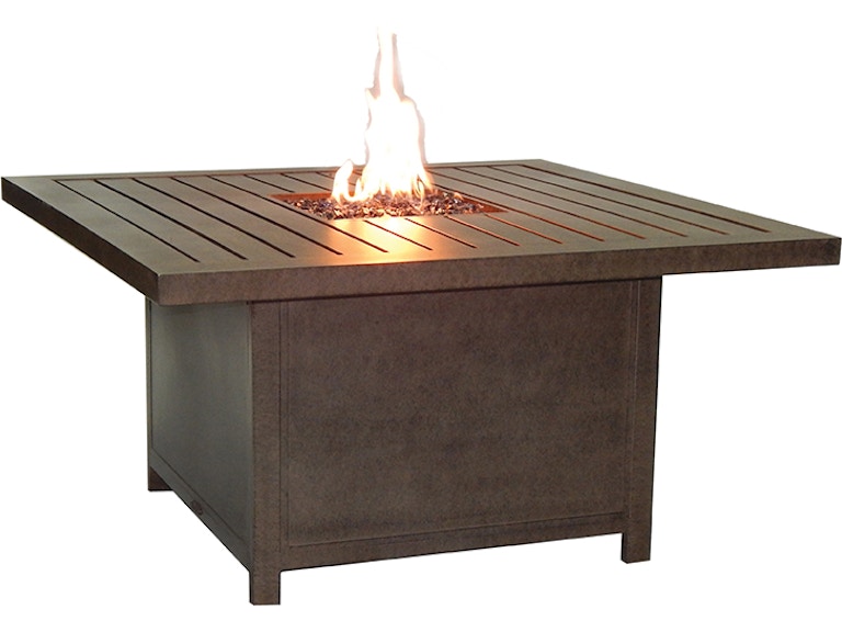 Castelle Outdoor Heating Moderna 44" Square Coffee Table With Firepit PSF42WL at Norwood Furniture