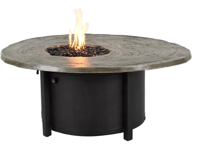 Castelle Outdoor Heating Nature's Wood Round Firepit Coffee Table F1NCF54WL at Norwood Furniture
