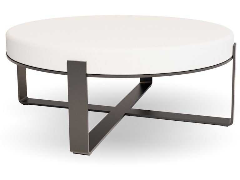 Charleston Forge Living Room Underwood 42" Round Bench M103 at Norwood Furniture