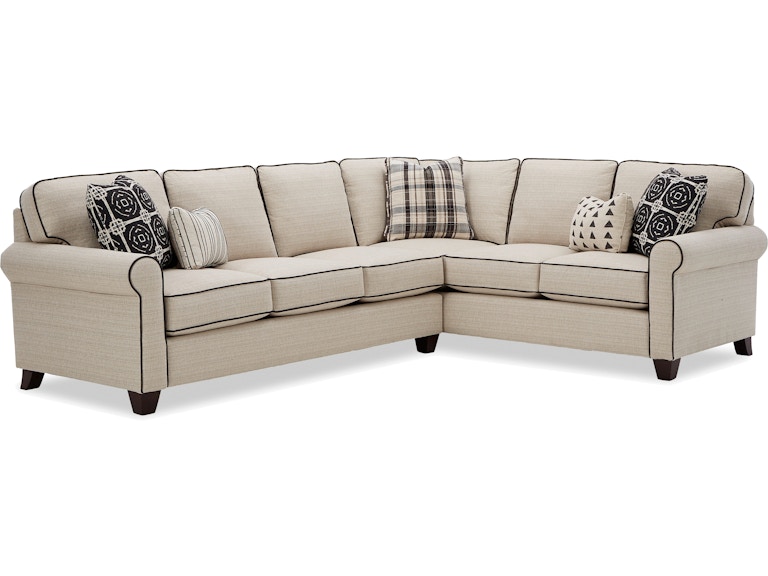 Craftmaster Living Room Sectional 7174BD-Sect at Norwood Furniture
