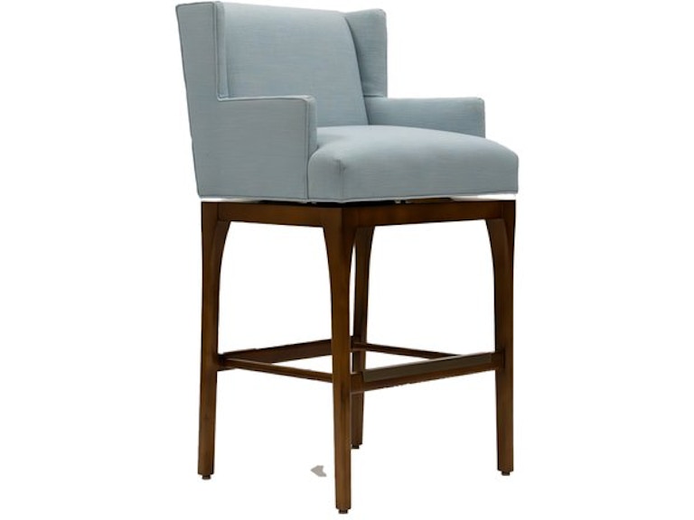 Designmaster Casual Dining Carson Swivel Bar Arm Stool with Transitional Base 03-1045-30 at Norwood Furniture