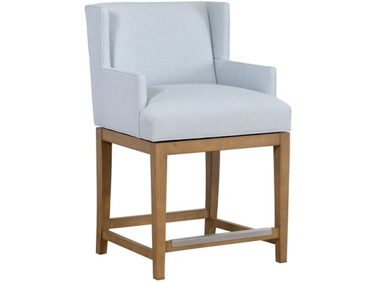 Designmaster Casual Dining Carson Swivel Counter Arm Stool with Tapered Legs 03-927-24 at Norwood Furniture