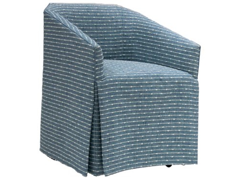 Designmaster Casual Dining Del Mar Skirted Arm Chair with Hidden Casters 01-1070 at Norwood Furniture