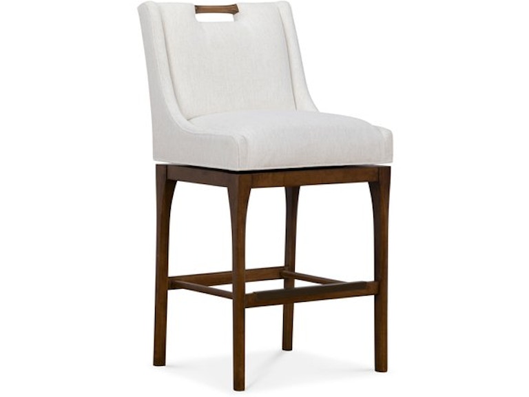 Designmaster Casual Dining Howard Swivel Bar Stool with Transitional Base 03-1004-30 at Norwood Furniture