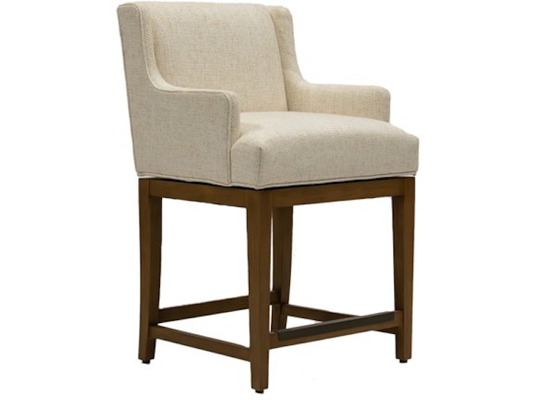 Designmaster Casual Dining Layton Swivel Counter Stool with Transitional Base 03-1047-24 at Norwood Furniture