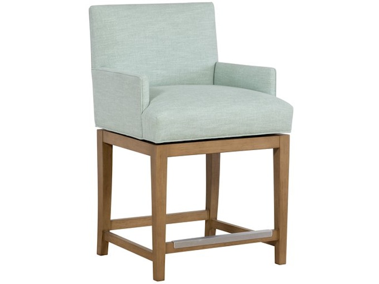 Designmaster Casual Dining Redford Swivel Counter Stool Arm with Traditional Base 03-931-24 at Norwood Furniture