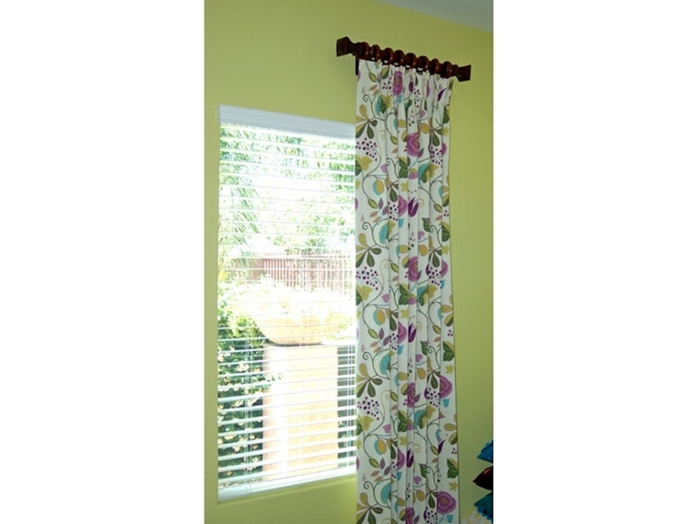 Drapery Department Custom Floral Drapery WIN 29 at Norwood Furniture