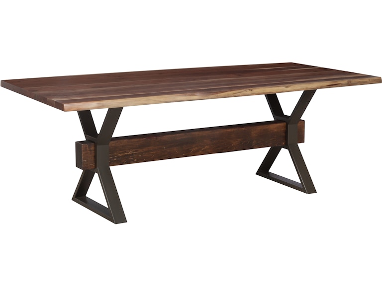 Fairfield Chair Company Casual Dining 84" X Base Dining Base LEXM-84-4 at Norwood Furniture