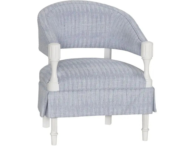 Fairfield Chair Company Casual Dining BD Collection For Fairfield Gigi Arm Chair with Half Skirt 4616-04 at Norwood Furniture