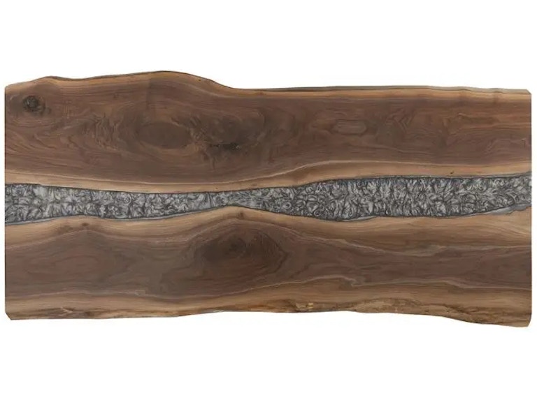Fairfield Chair Company Casual Dining Crotch Cut Walnut 84" Rectangular River Table Top CW84-DT-R at Norwood Furniture