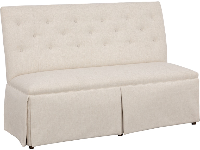 Fairfield Chair Company Casual Dining Straight Back Skirted Armless Banquette 60" 1273-60-T at Norwood Furniture