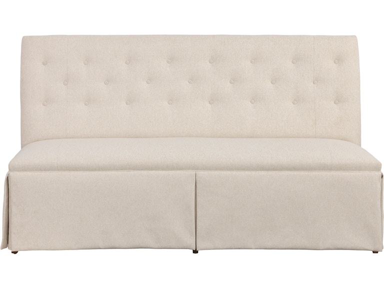Fairfield Chair Company Casual Dining Straight Back Skirted Armless Banquette 72" 1273-72-T at Norwood Furniture