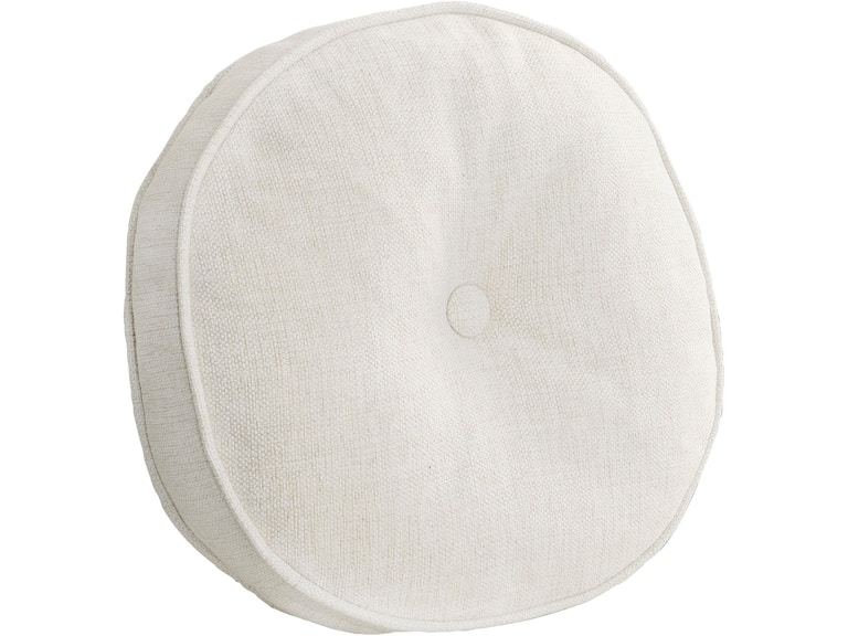 Fairfield Chair Company Decorative Pillows and Blankets Round Welted Border Pillow with buttons 0013-00 at Norwood Furniture