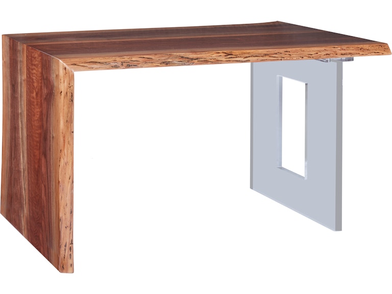 Fairfield Chair Company Home Office Crotch Cut Walnut 54" Waterfall Desk CW54-WD at Norwood Furniture