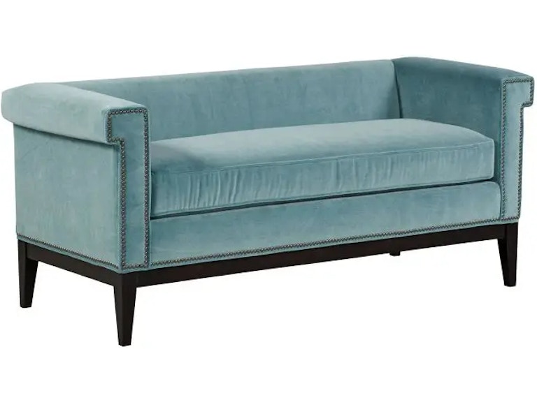 Fairfield Chair Company Living Room Greek Key Arm with Loose Seat Bench 33LF-10 at Norwood Furniture