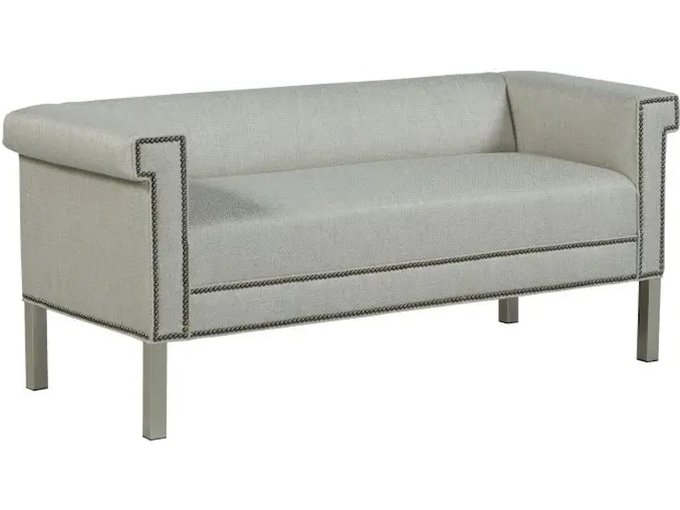 Fairfield Chair Company Living Room Greek Key Arm with Tight Seat Bench 33TM-10 at Norwood Furniture