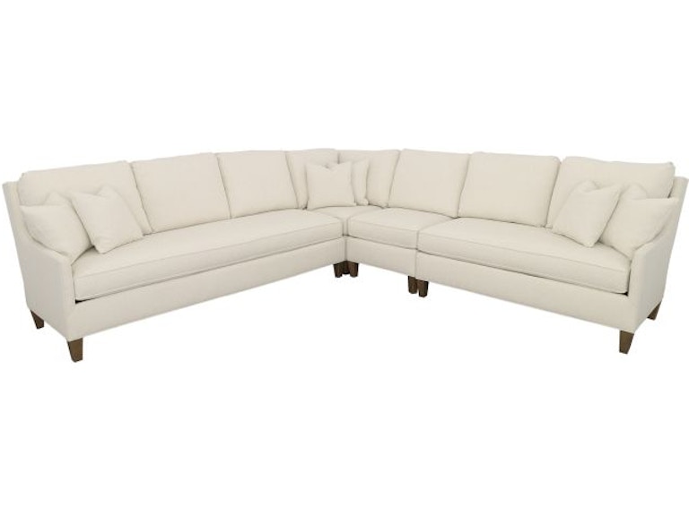 Fairfield Chair Company Living Room Kelly Sectional with Tapered Leg 2974-Sectional at Norwood Furniture