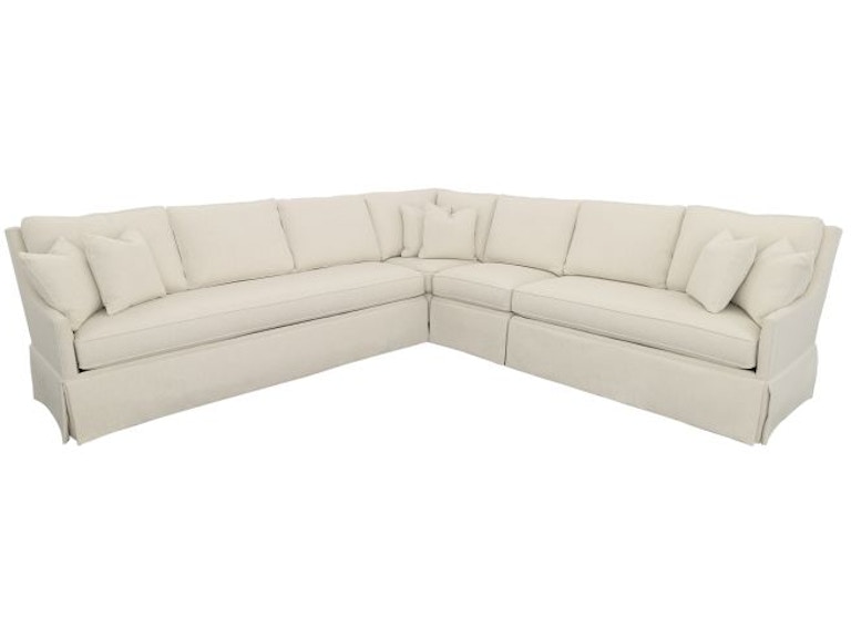 Fairfield Chair Company Living Room Kelly Skirted Sectional 2975-Sectional at Norwood Furniture