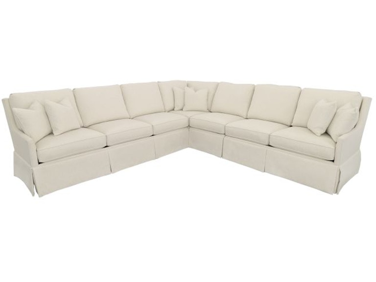 Fairfield Chair Company Living Room Kelly Skirted Sectional 2993-Sectional at Norwood Furniture