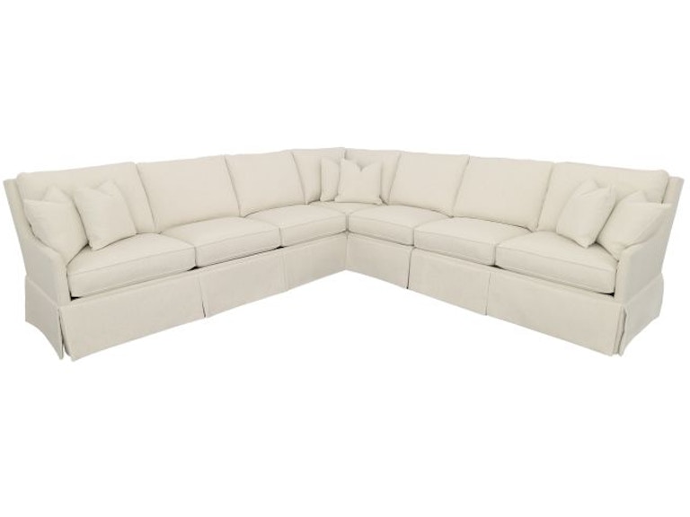 Fairfield Chair Company Living Room Kelly Skirted Sectional 2995-Sectional at Norwood Furniture