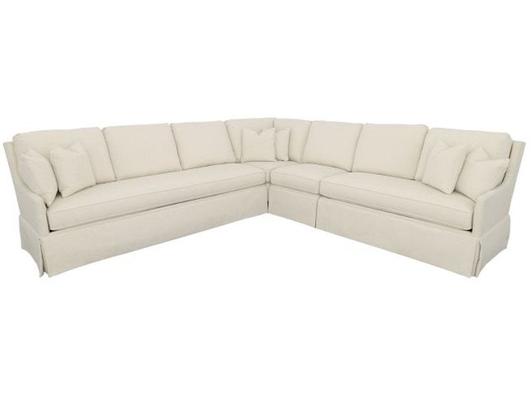 Fairfield Chair Company Living Room Kelly Skirted Sectional 2973-Sectional at Norwood Furniture