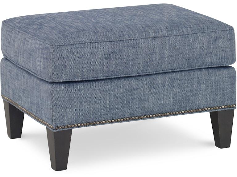 Fairfield Chair Company Living Room Savannah Ottoman with Tapered Leg 2746-20 at Norwood Furniture