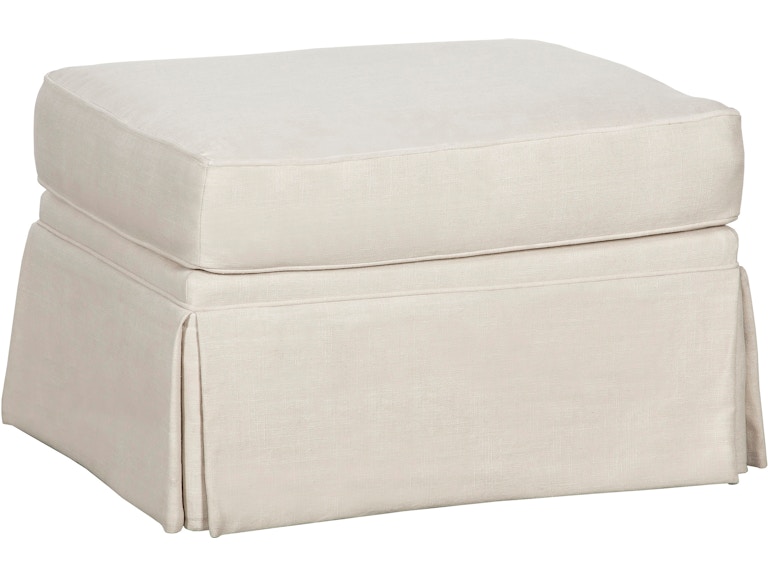 Fairfield Chair Company Living Room Savannah Skirted Ottoman 2726-20 at Norwood Furniture