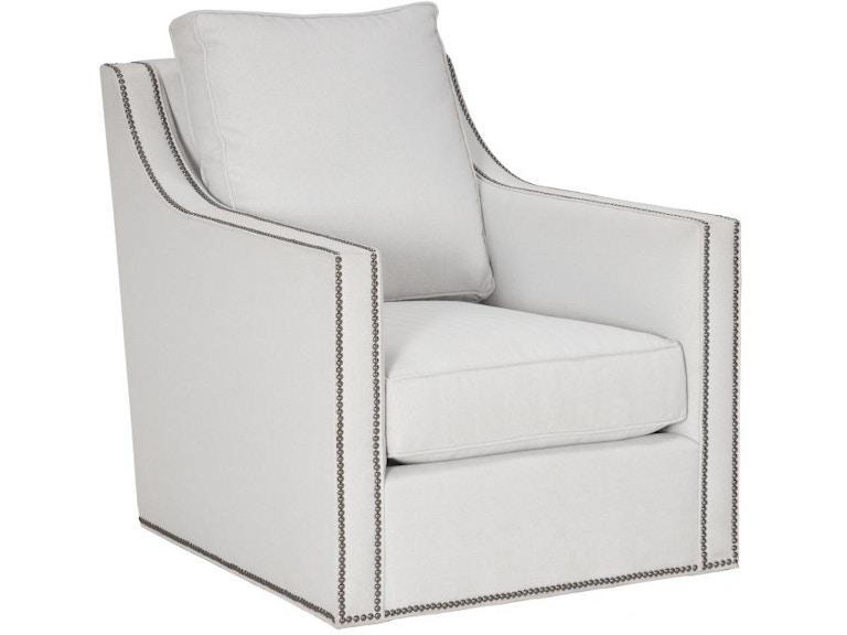 Fairfield Chair Company Living Room Welted Slope Arm Swivel Chair 1LBF-31 at Norwood Furniture