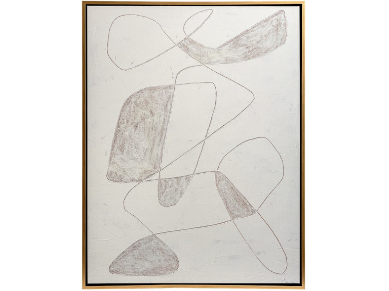 Global Views Art Scratch Loops Framed Art-Sable ASH2053 at Norwood Furniture