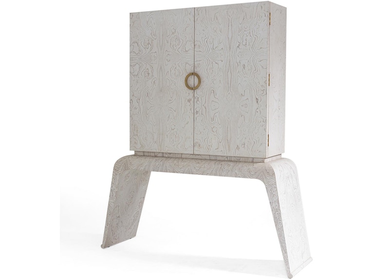 Global Views Bar and Game Room Baxter Bar Cabinet-White ASH2029 at Norwood Furniture