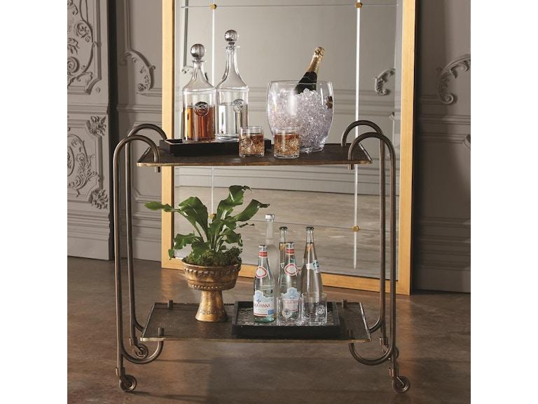 Global Views Bar and Game Room Blade Bar Cart-Bronze 9.93130 at Norwood Furniture