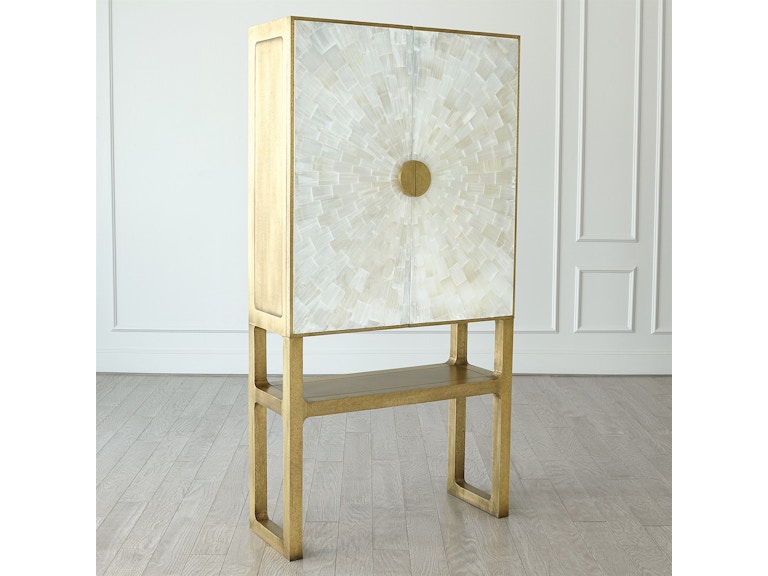 Global Views Bar and Game Room Gypsum Bar Cabinet 9.93569 at Norwood Furniture