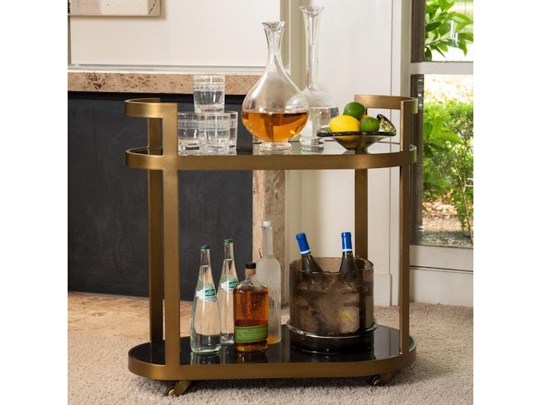 Global Views Bar and Game Room Regan Bar-Antique Brass 7.91092 at Norwood Furniture