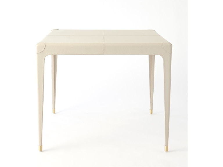 Global Views Bar and Game Room Tiburtina Game Table-Mist Leather ASH9.90004 at Norwood Furniture