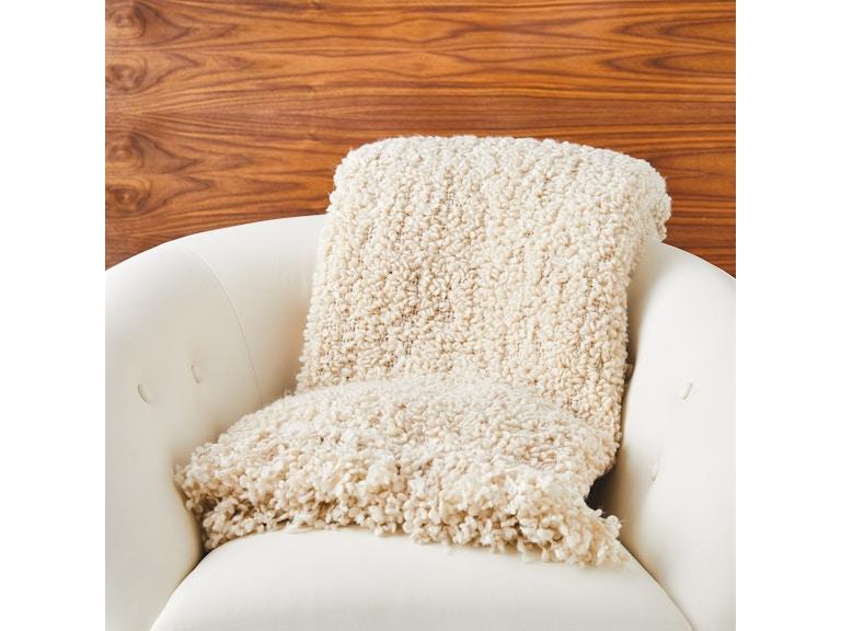 Global Views Bedding Textured Boucle Throw-Natural 7.91483 at Norwood Furniture