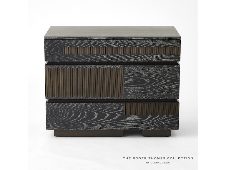 Global Views Bedroom Brazil Chest-Black Cerused Oak RT2019 at Norwood Furniture